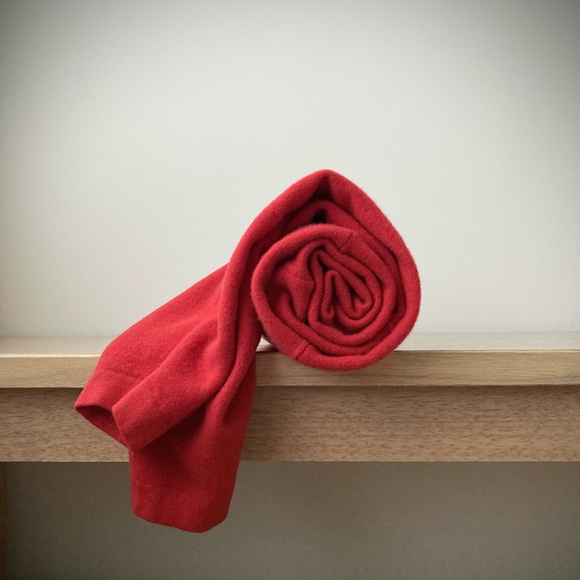 joodito 100% cashmere origami boro sweater scarf wrap cowl shawl winter warm red - Picture 8 of 9